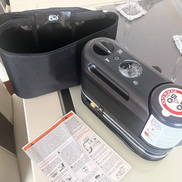 Brand New 12 Volt Air Pump w/ Flat Tire Repair Foam Feature! - Picture 1 of 16